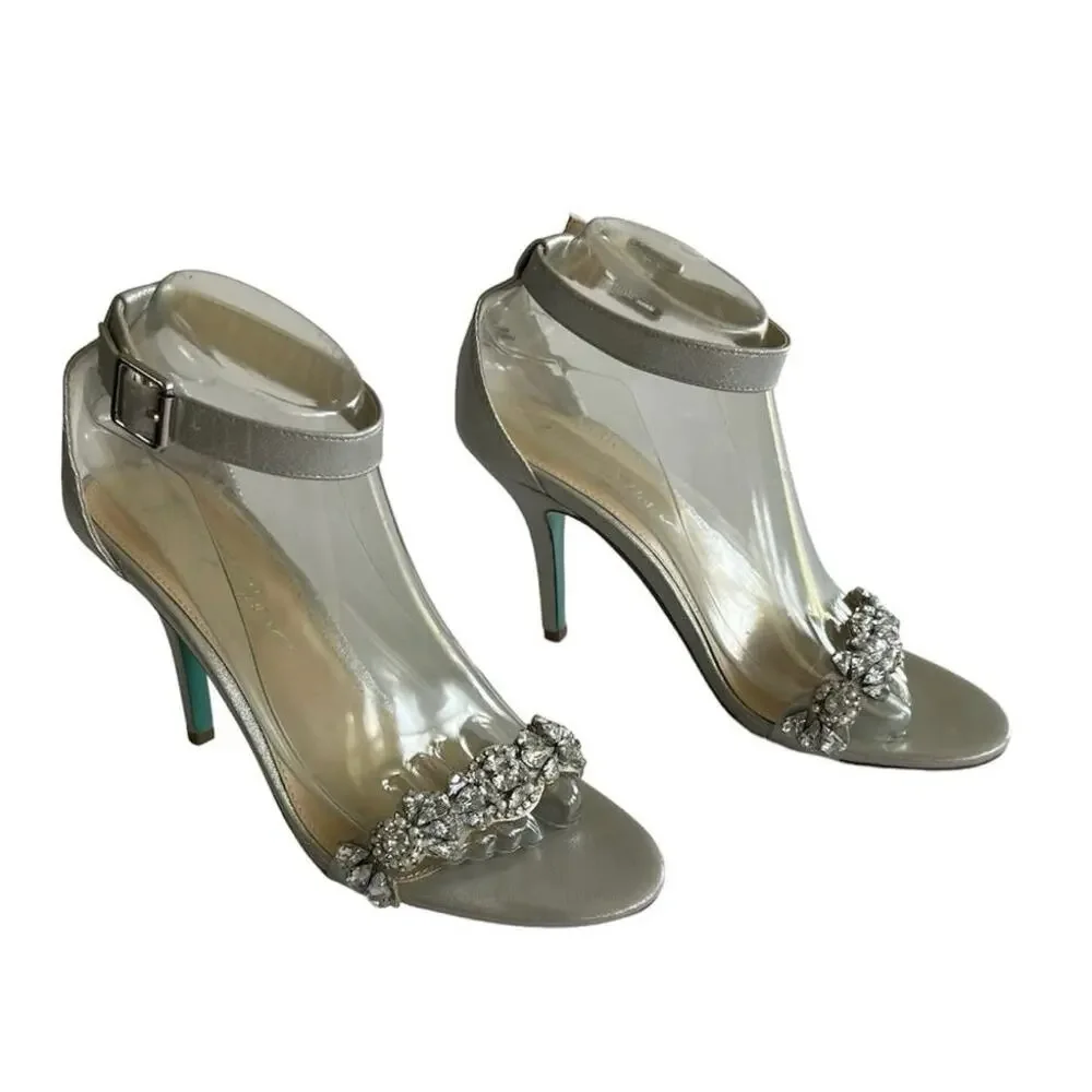Betsey Johnson Erin jewel embellished high heel sandals for Macy's - Picture 5 of 10